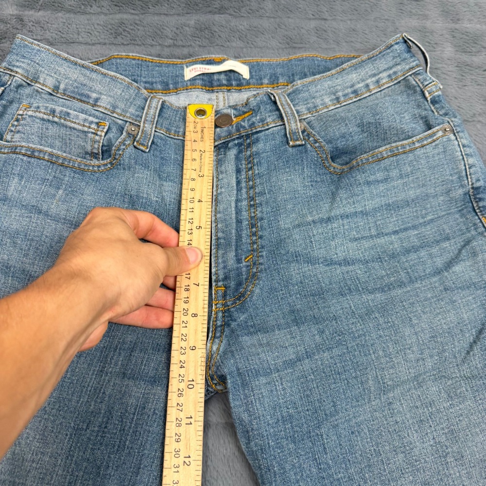 Levi Strauss Signature Mens Straight Leg Blue Jeans W32 L30 58988-0048 - Picture 4 of 10